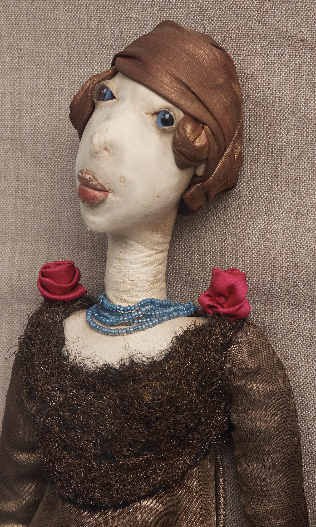 Marie Vassilieff, Puppets, two, representing Sigrid Hjertén and Isaac Grünewald.