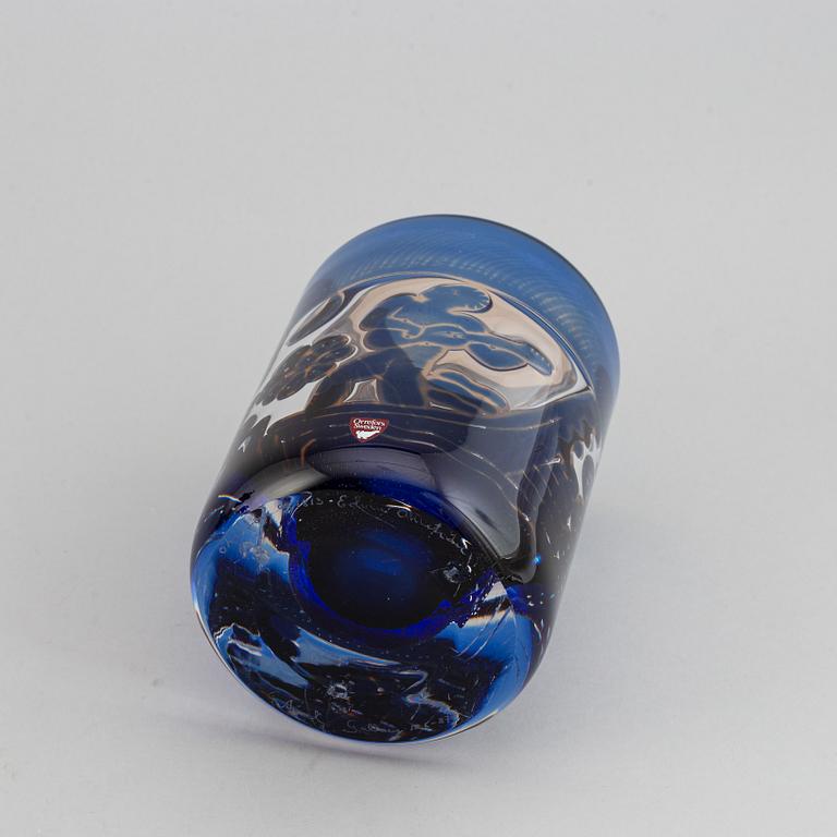 EDVIN ÖHRSTRÖM, a glass Ariel vase, Orrefors.