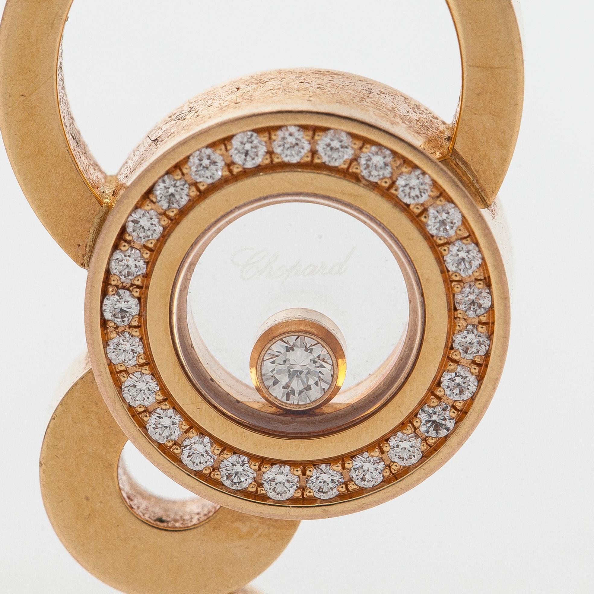 Chopard, kaulakoru riipuksella "Happy Bubbles", 18K kultaa ja timantteja.