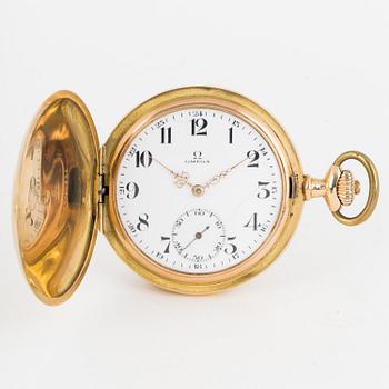 OMEGA, pocket watch, hunter, 54 mm.