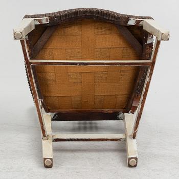 Stolar, 6 st, omkring år 1800, Sengustavianska provinsarbeten.