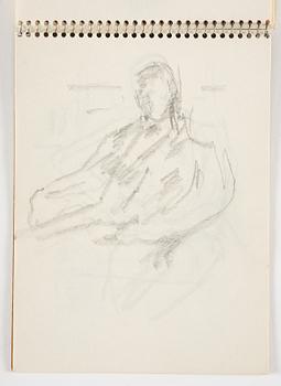 Lotte Laserstein, 4 skissböcker med blyertsteckningar.