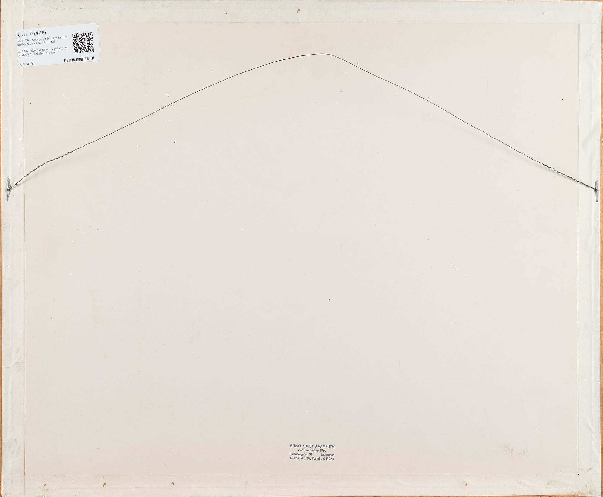 A MAP, "Suecia Et Norvegia cum confinijs", probably 16th/17th century.