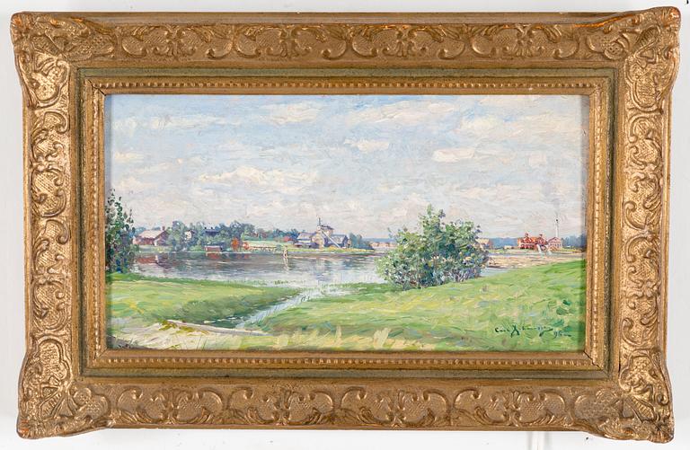 CARL JOHANSSON, oil on wooden panel, signed Carl Johansson and dated -98.