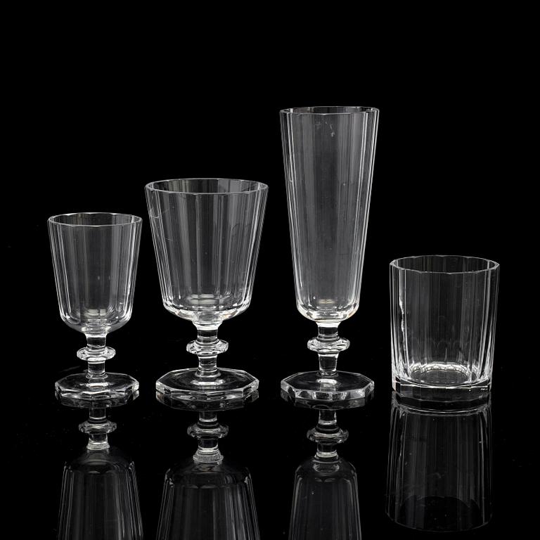 ELIS BERGH, glasservis, 40 delar, glas, "Karlberg", Kosta.