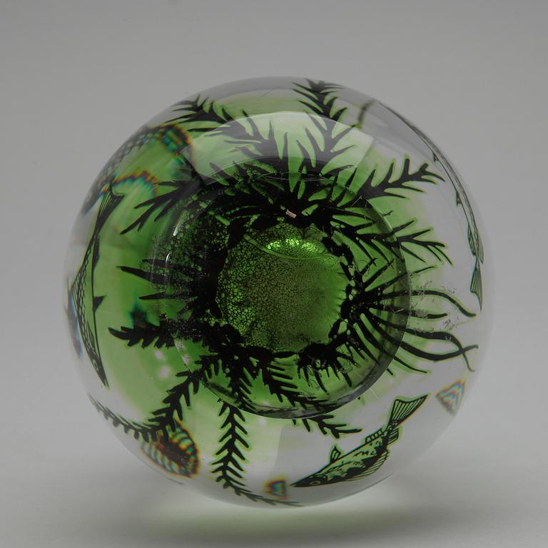 VAS, glas, fiskgraal, Edward Hald, Orrefors.