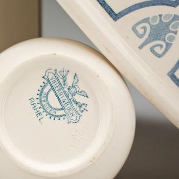 TVÄTTSET, flintgods, 4 delar. Jugend.  "Rahel" Villeroy & Boch Dresden.