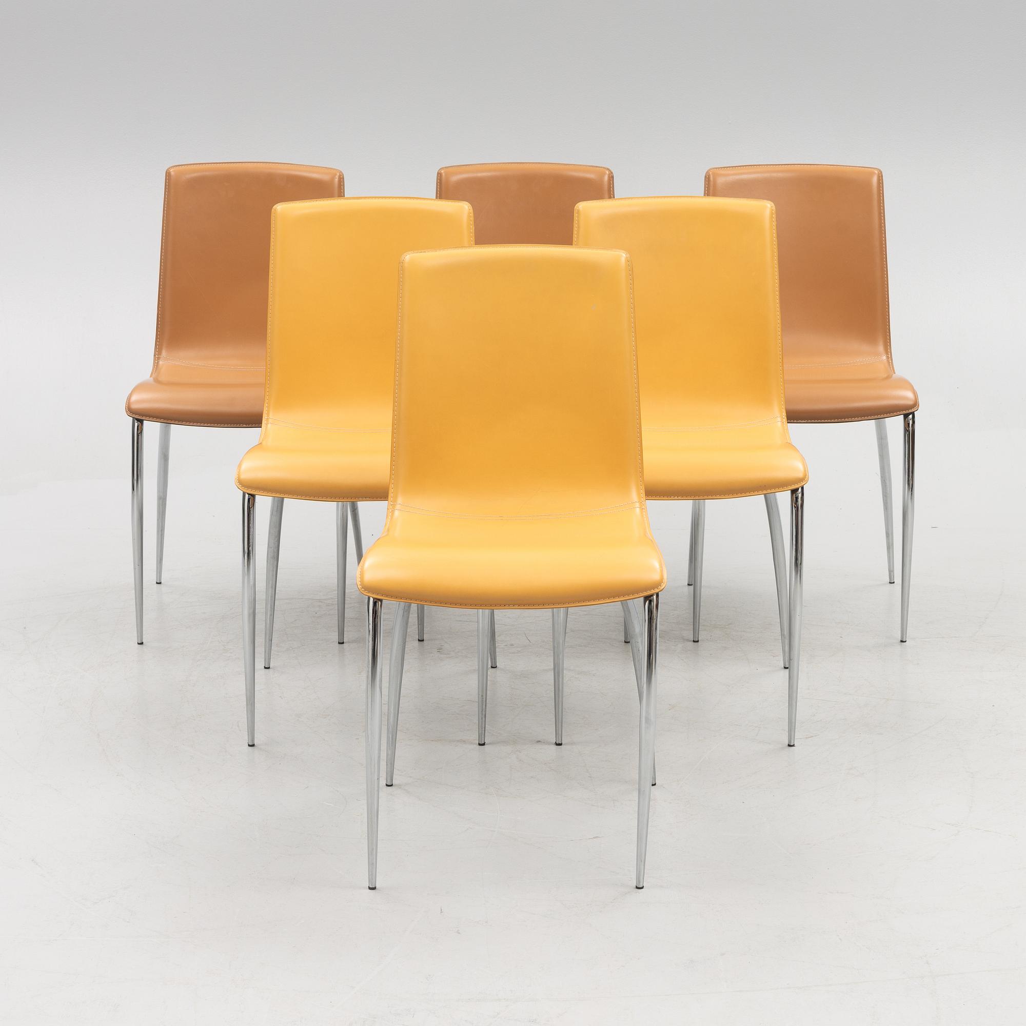 Giorgio Cattelan, stolar, 6 stycken, Italien, 1980-tal.