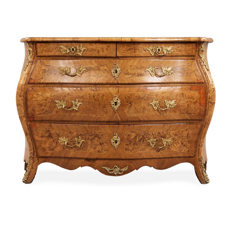 A Swedish Rococo 18th century commode by Jacob Sjölin, master 1767.