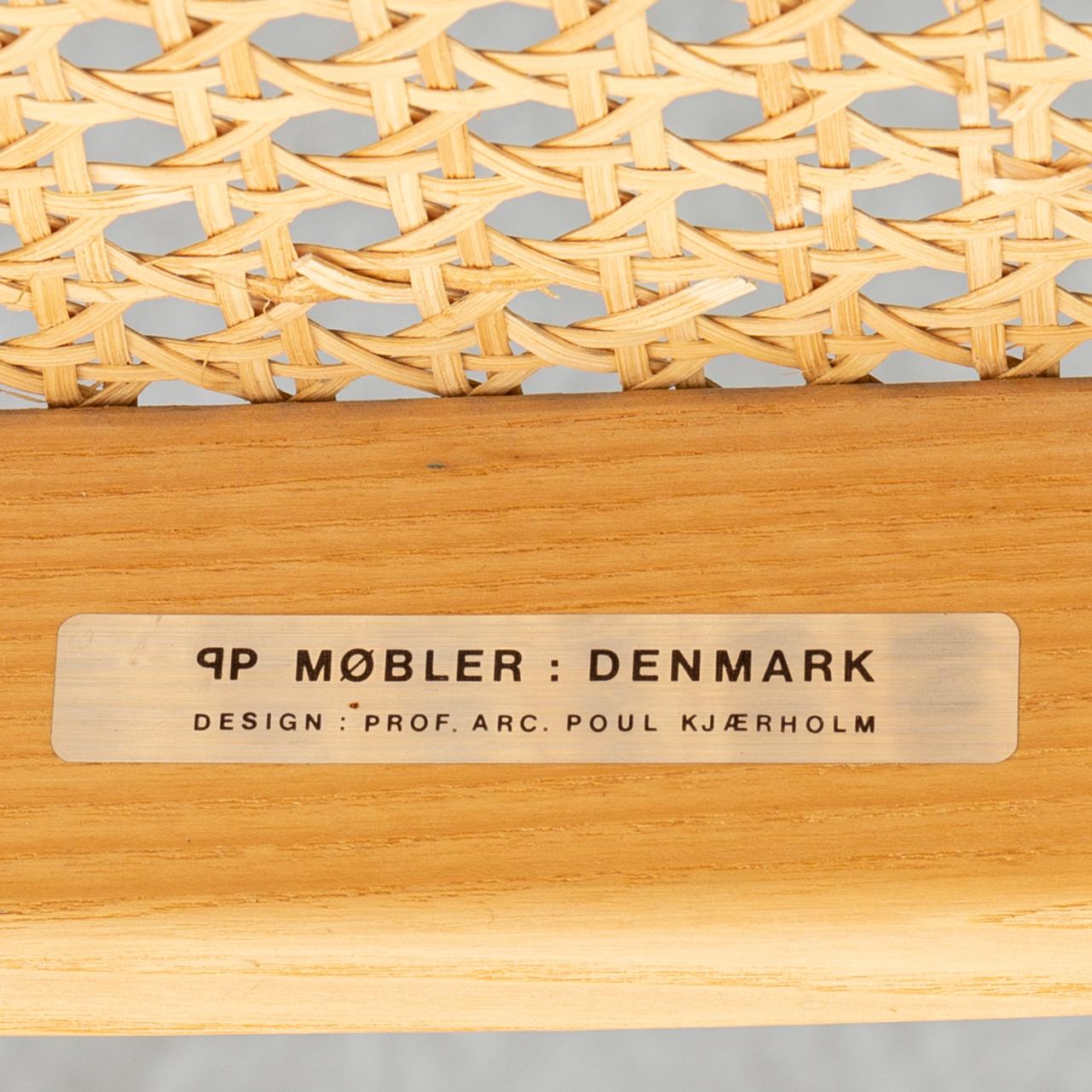 POUL KJAERHOLM, a 'PK 15' chair, PP Møbler, Denmark.