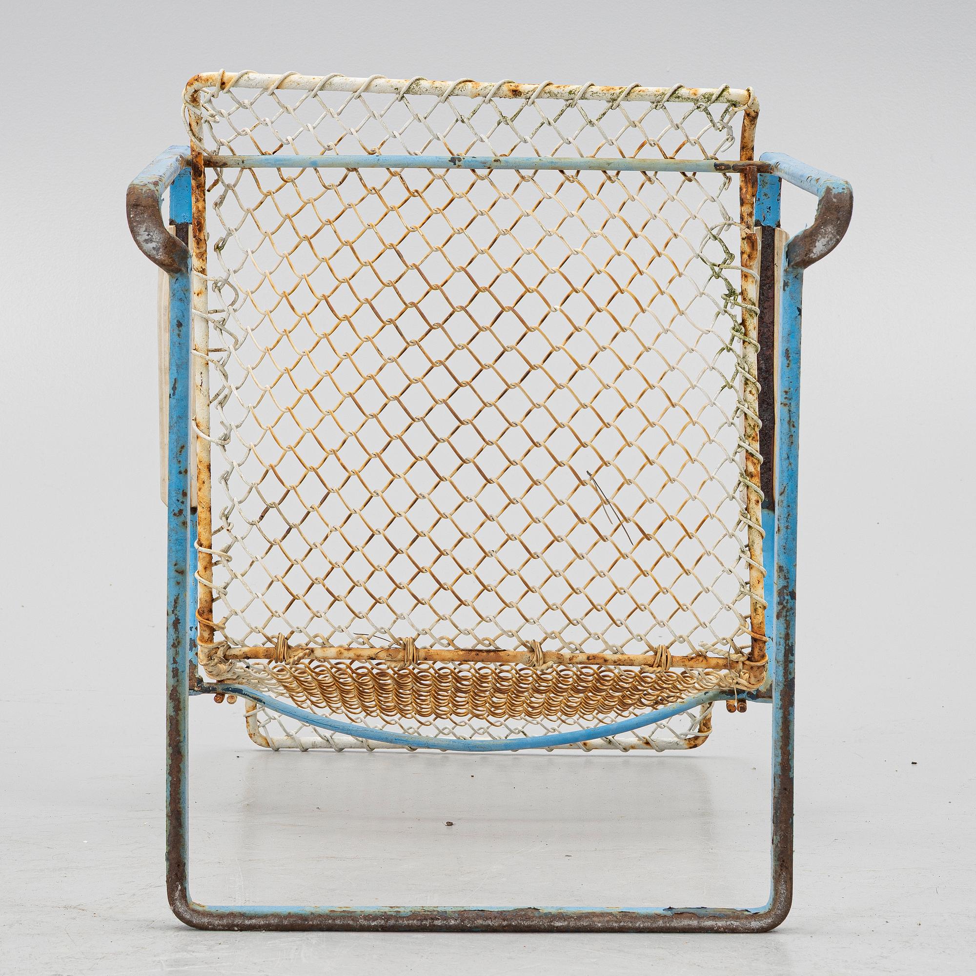 A set of garden furniture, model P-40 and P-50, Grythyttan, Sweden, late 1950's.