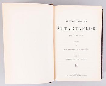 THREE BOOKS, Svenska Adelns Ättartavlor 1897 och "Huvudbaner och anvapen under stormaktstiden", 1999.