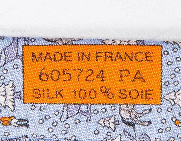 HERMÈS Two Twill Silk Ties.