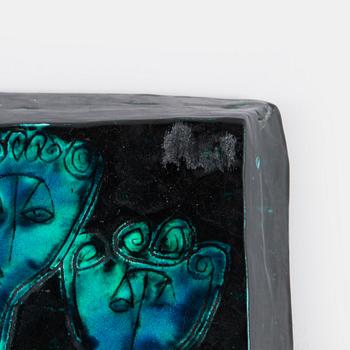 Birger Kaipiainen, väggrelief, stengods signerad Kaipiainen.