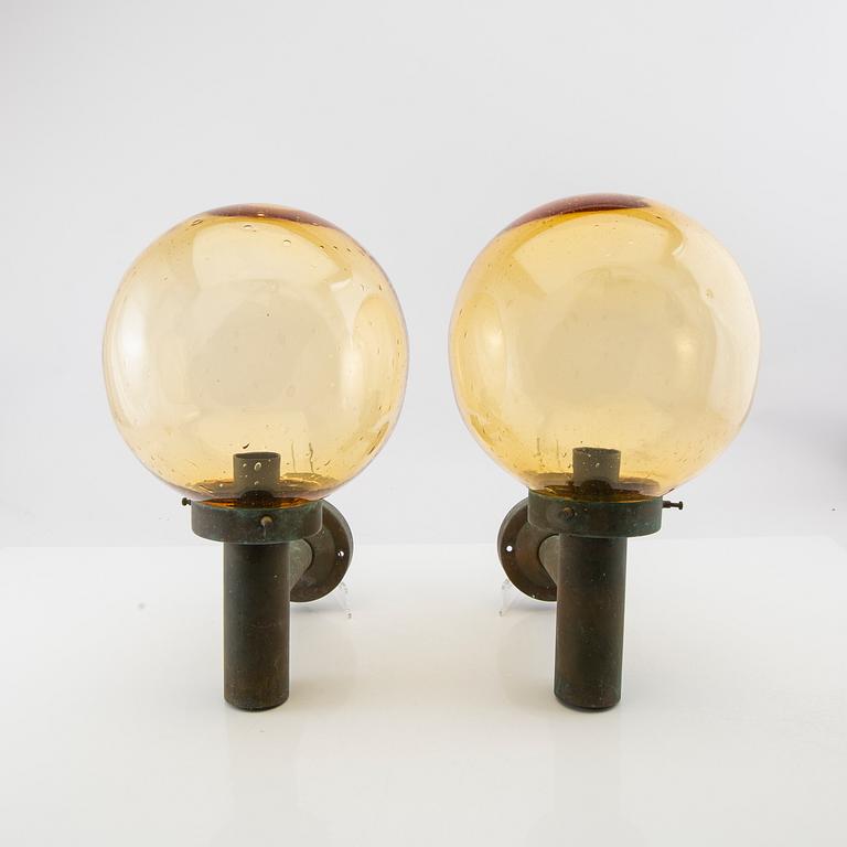 Exterior lighting, a pair from Fagerhult, late 20th century.