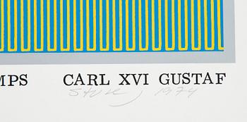 Sture Johannesson, silkscreen in colours, 1974, signed 97/100.