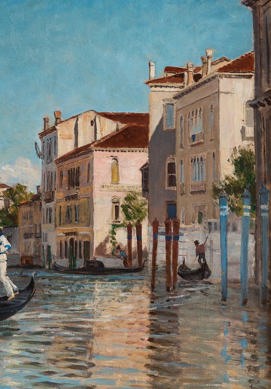 Carl Skånberg, Canal Grande with view over Santa Maria della Salute.