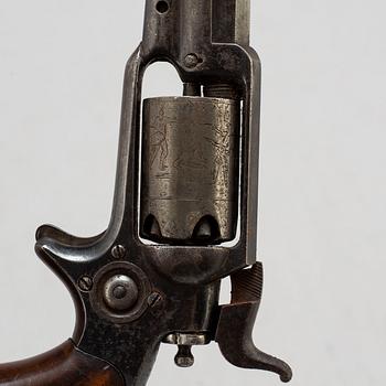 A percussion Colt 1855 Sidehammer, 'Root', caliber .28, No 14138, manufactured 1856.