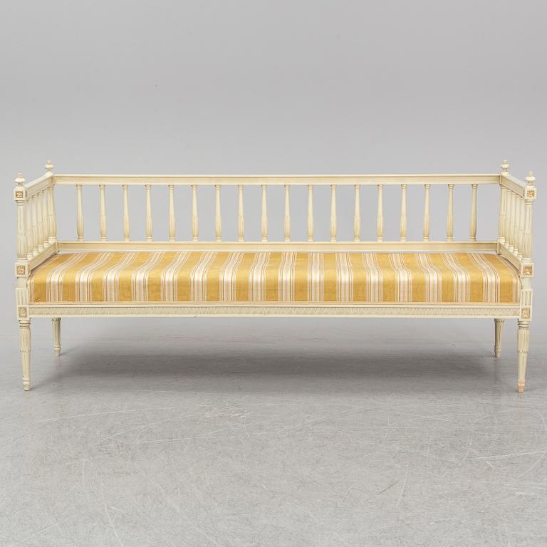 A second half of the 20th century Gustavian style sofa.