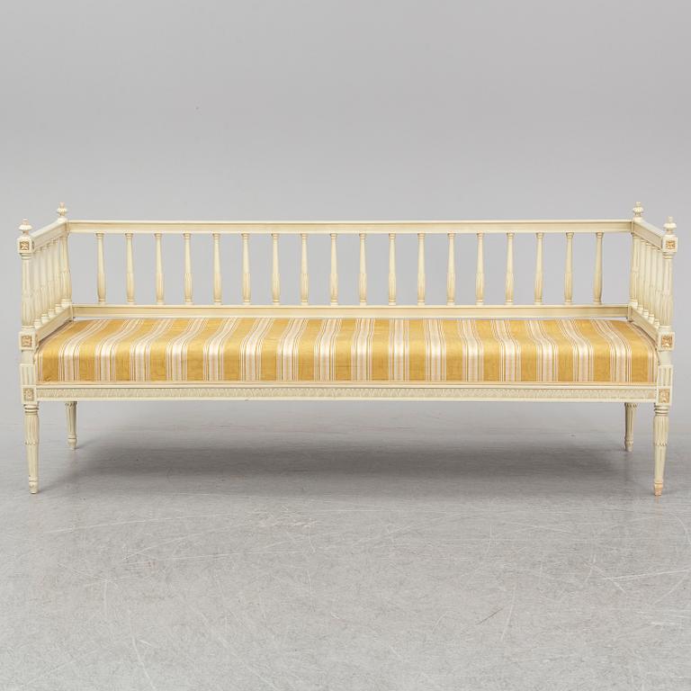 A second half of the 20th century Gustavian style sofa.