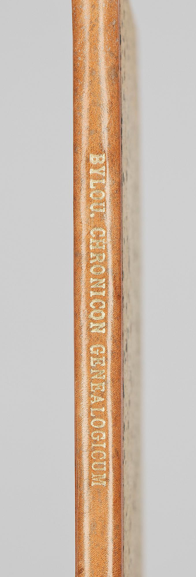 BOK, "Chronicon Genealogicum eller Underwisning på..." av bla Anna Fickesdotter Bylou, Stockholm 1718.