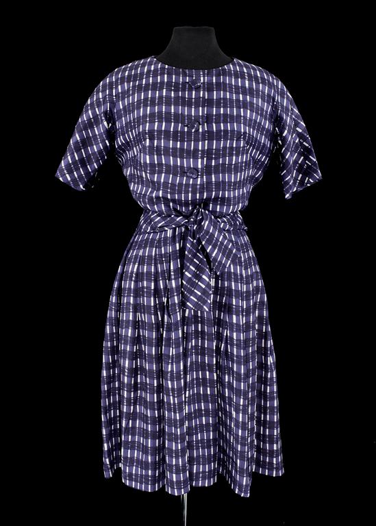 MÄRTHASKOLAN, klänning samt jacka, 1950/60-tal.