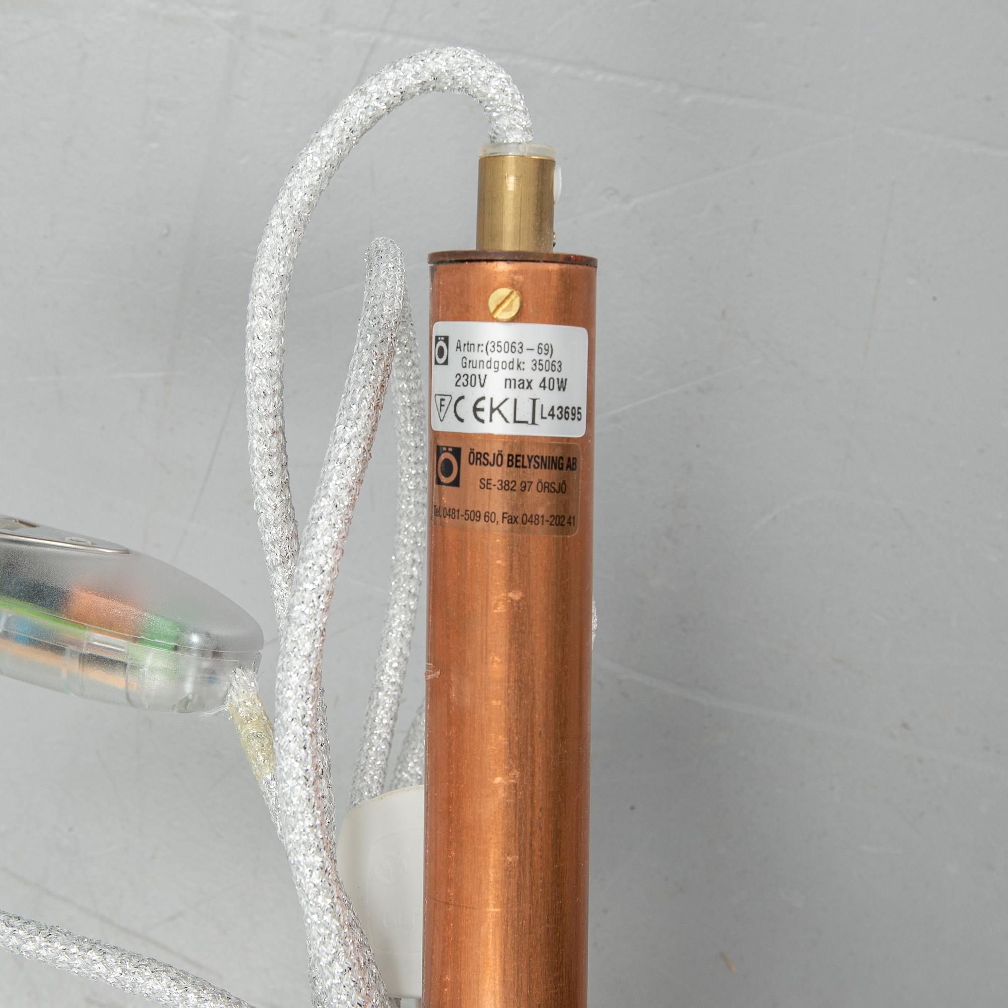 Jonas Bohlin, taklampa "Star 3" Örsjö belysning.