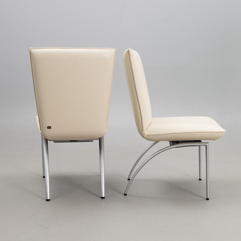 ROLF BENZ, a set of 2 chairs, model 7000 early 21 st century.
