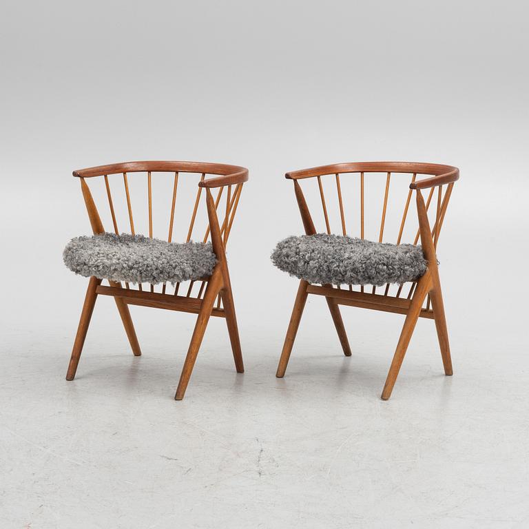 Helge Sibast, stolar, ett par, "No 8", Sibast Furniture, Danmark 1900-talets mitt.