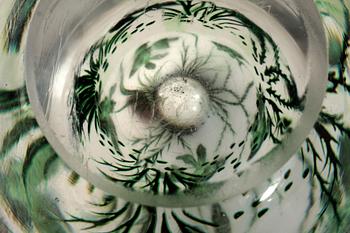VAS, glas. "Fiskgraal", Edward Hald, Orrefors. Provexemplar trol 1936.