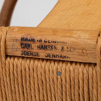 Hans J. Wegner, stolar, 7 st, CH 24, "Y-stolen" Carl Hansen & Son, Danmark.
