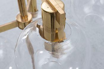 Hans-Agne Jakobsson, an imposing ceiling lamp model "T348/9", Hans-Agne Jakobsson AB, Markaryd, 1960s-70s.