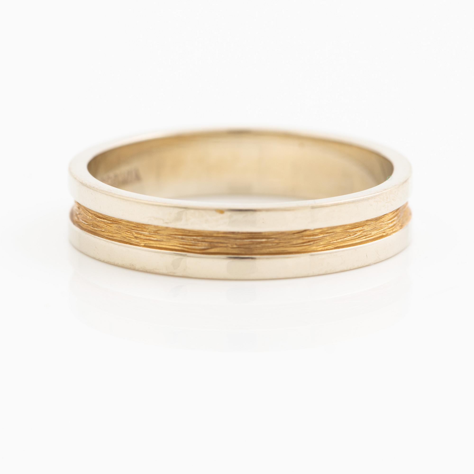 Lapponia, 18K ring guld och vitguld, Finland 1978.