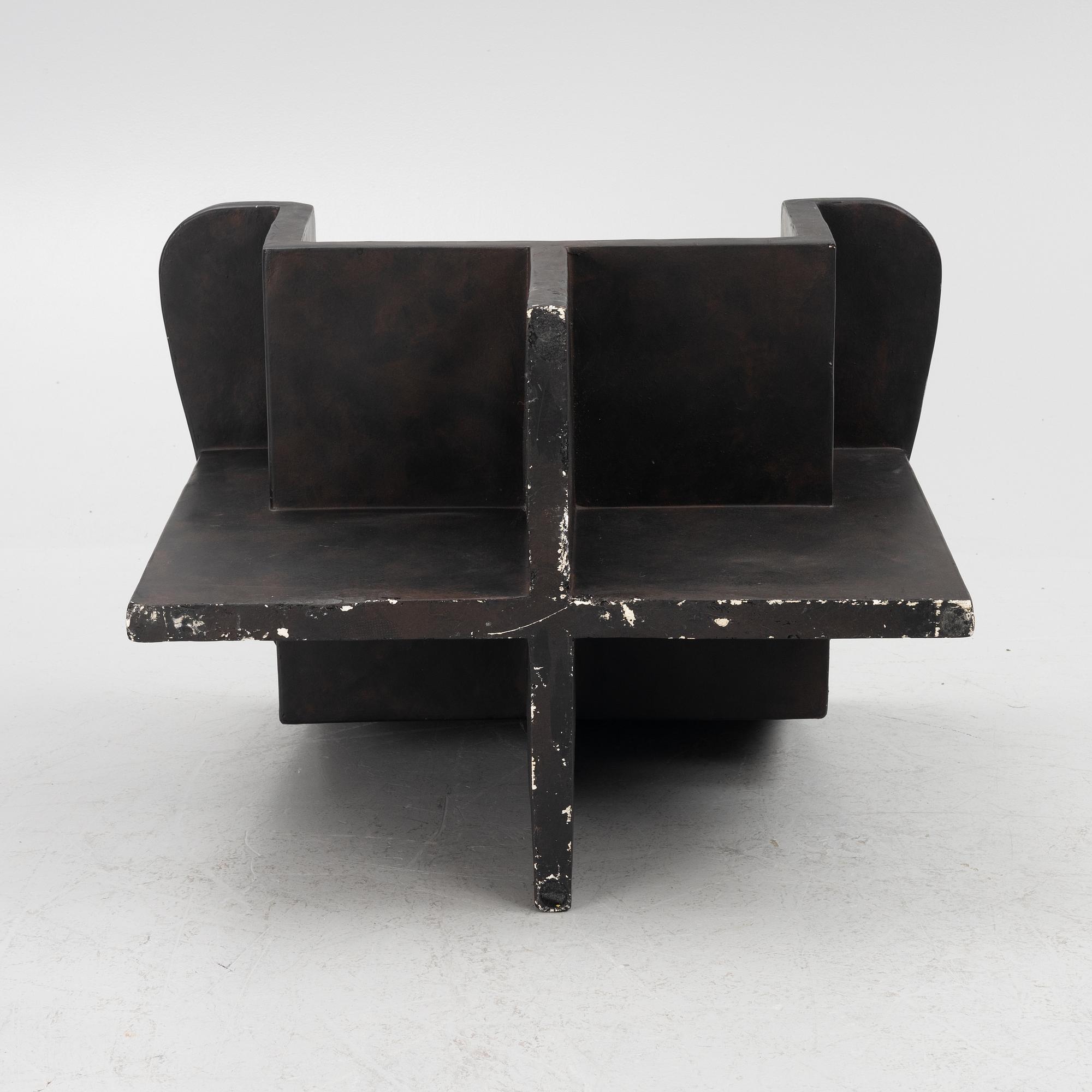 Kristian Sofus Hansen & Tommy Hyldahl, armchair "Brutus Lounge Chair", 101 Copenhagen, Denmark.