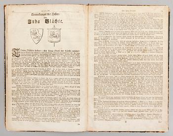 BOK, "En book af menniskiones slächt, och Jesu Christi börd", Johan Peringskiöld, 1713.