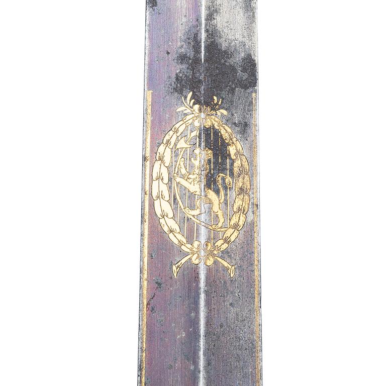 Sword, Sweden, for an infantry officer, early 19th century, with scabbard.