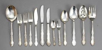BESTICK, 125 delar, nysilver, Oneida, England, 1900-talets andra hälft.