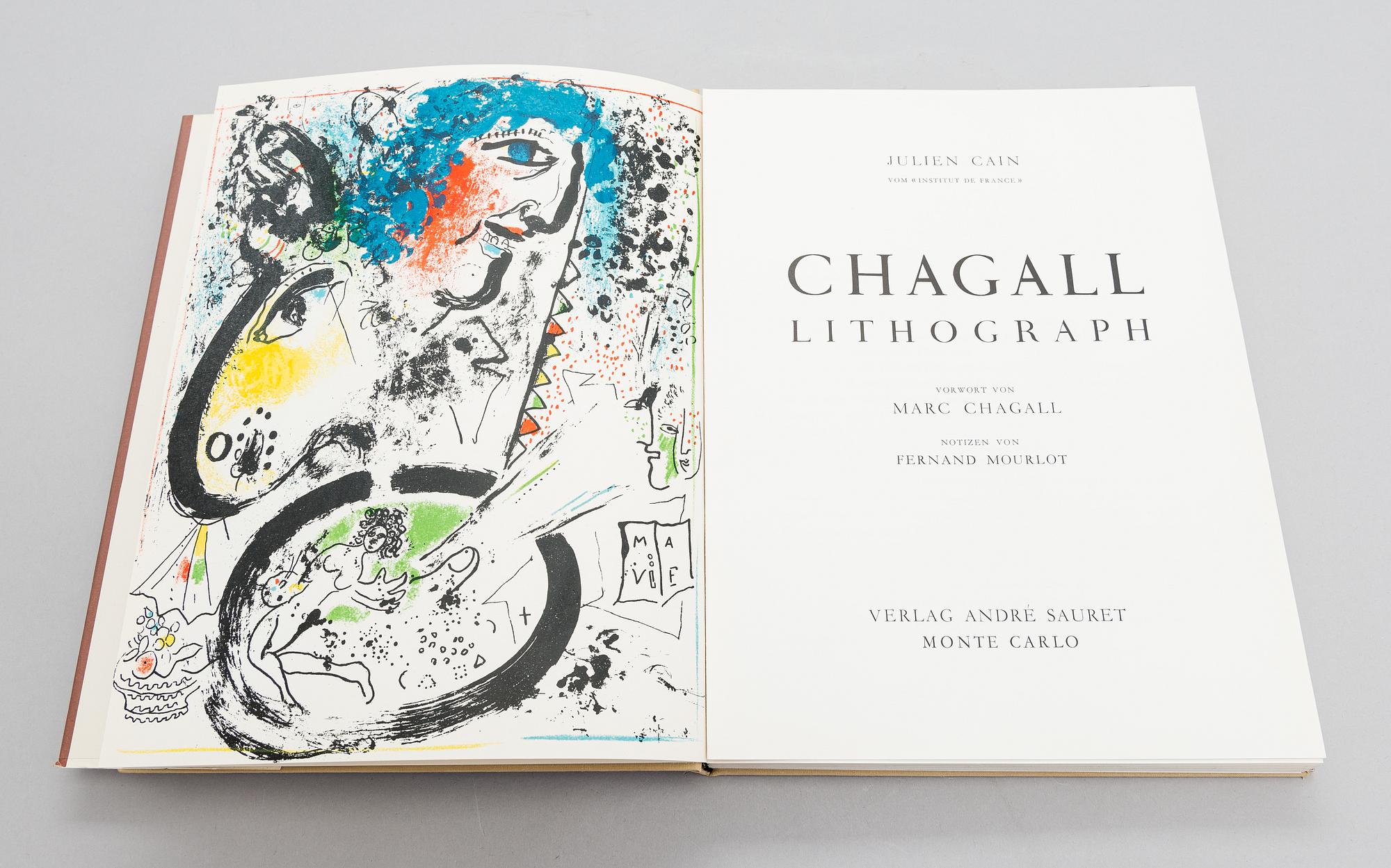 Bok, "Chagall lithographe", Marc Chagall, Fernand Mourlot, Frankrike, 1960.