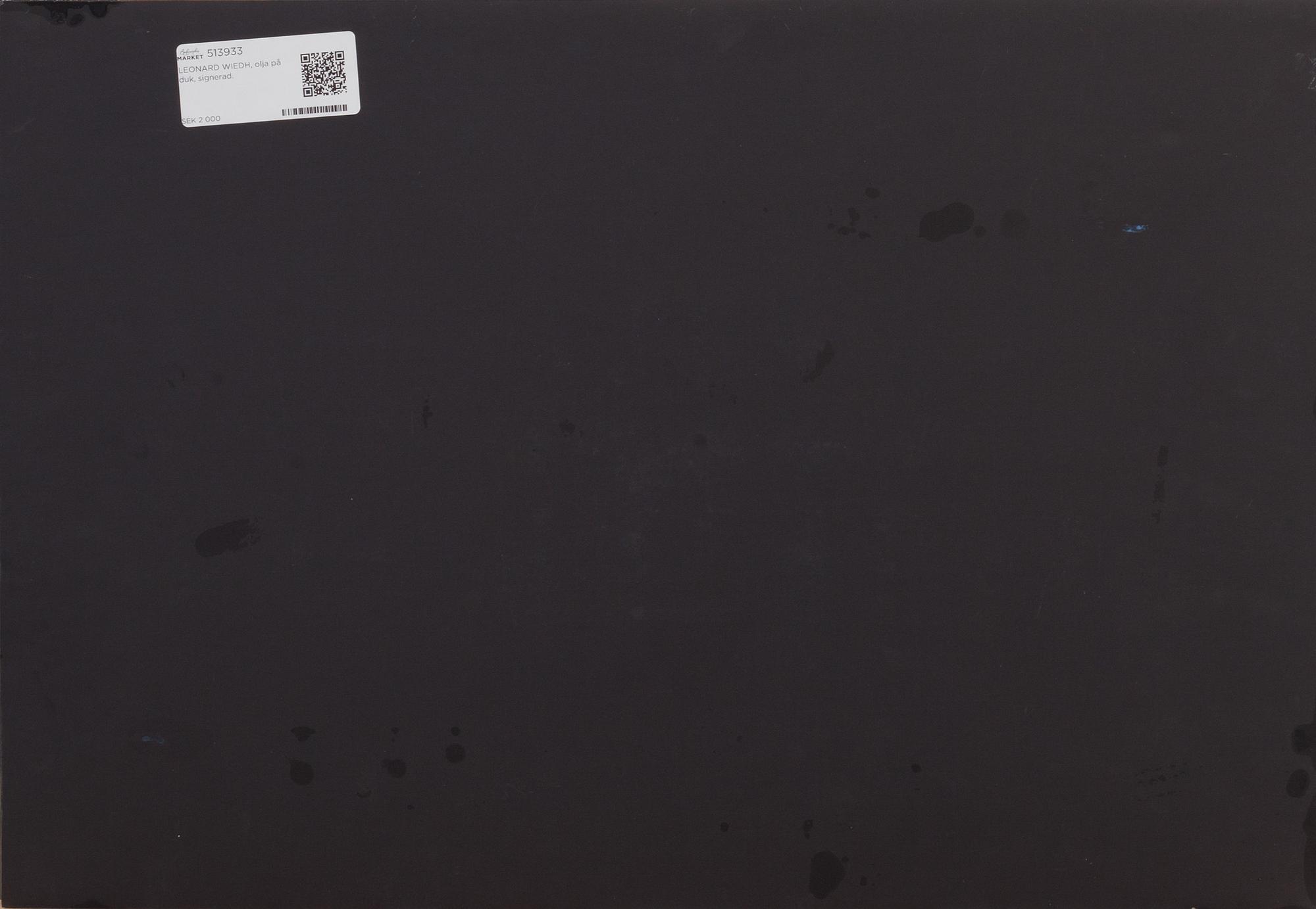 LEONARD WIEDH, olja på duk, signerad.