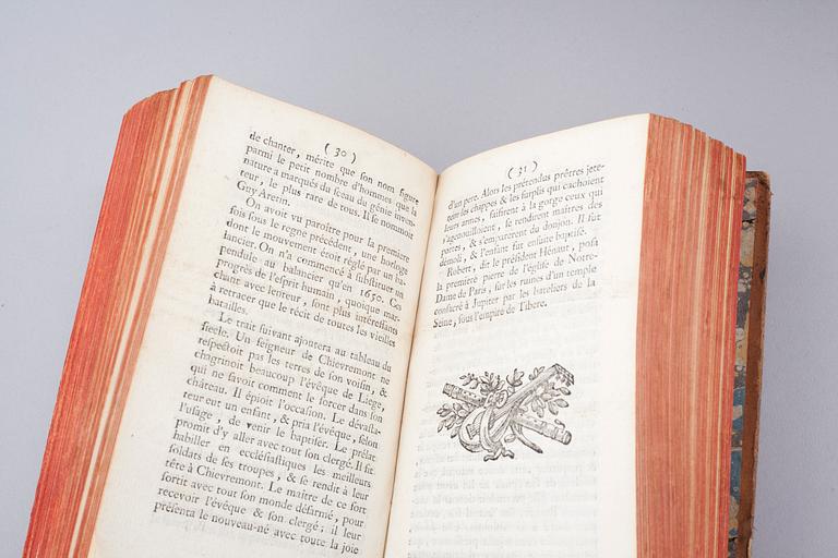 Thirteen 18th century books.