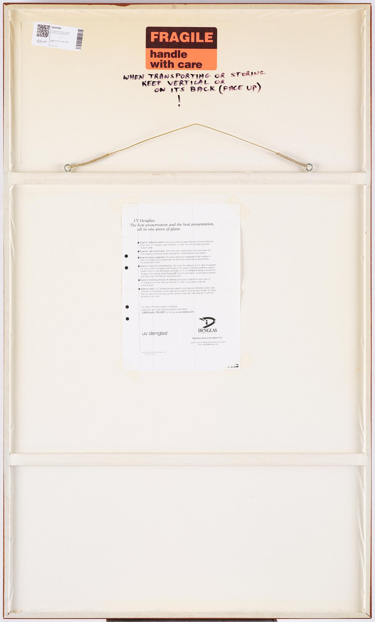 A pair of Thai ancestors portraits, around 1900.