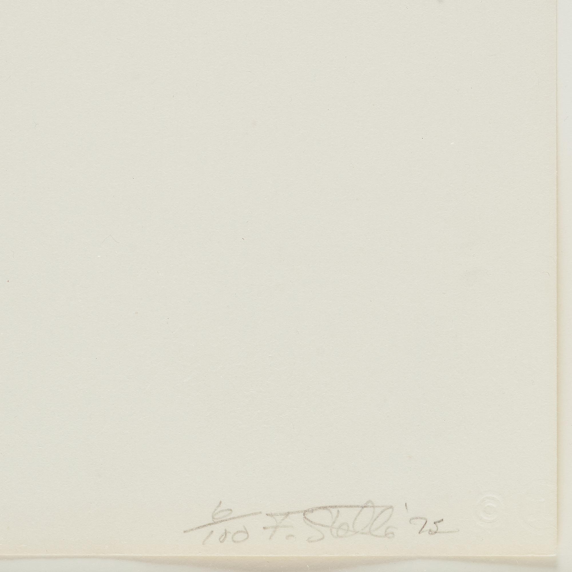 Frank Stella, "Carl André", ur "Purple Series".