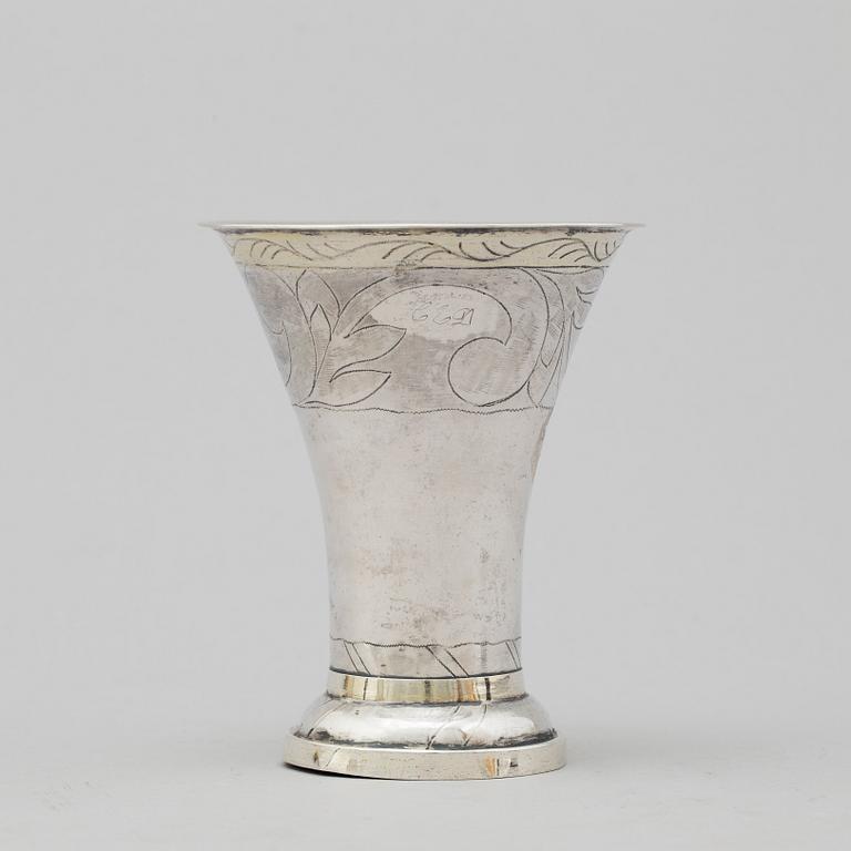 A SWEDISH SILVER BEAKER, Eric Björkman, Eskilstuna 1832.