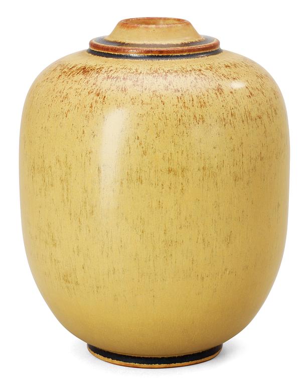 A Erik and Ingrid Triller stoneware vase, Tobo.