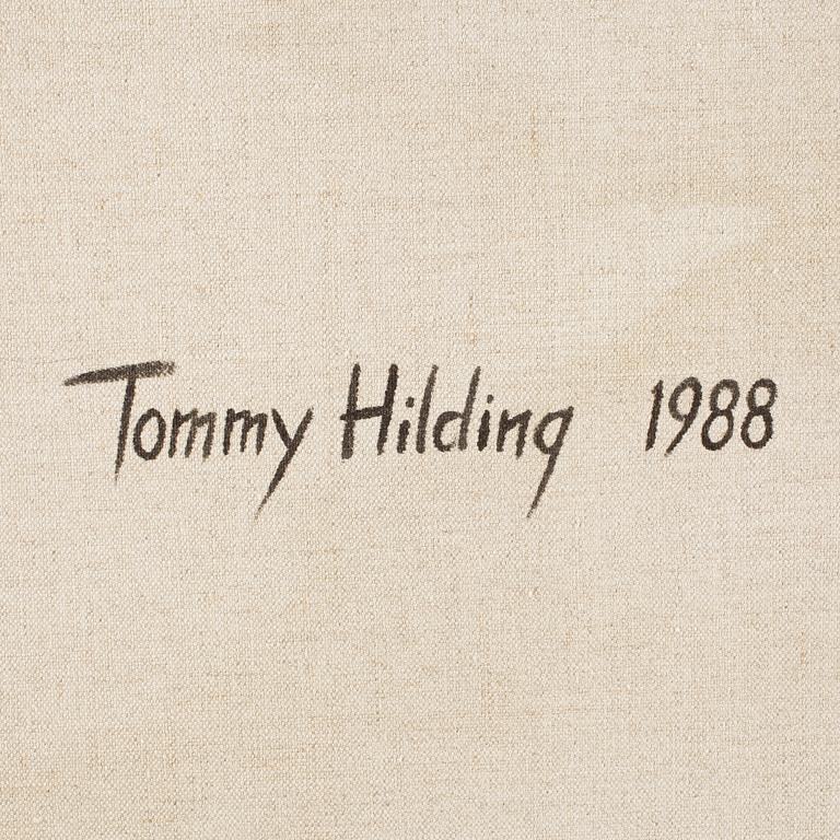 TOMMY HILDING, olja på duk, sign o dat a tergo 1988.