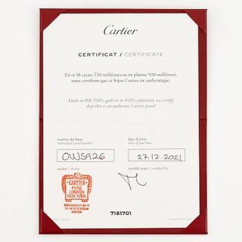 A Cartier "Trinity" ring 18K gold in three colours.