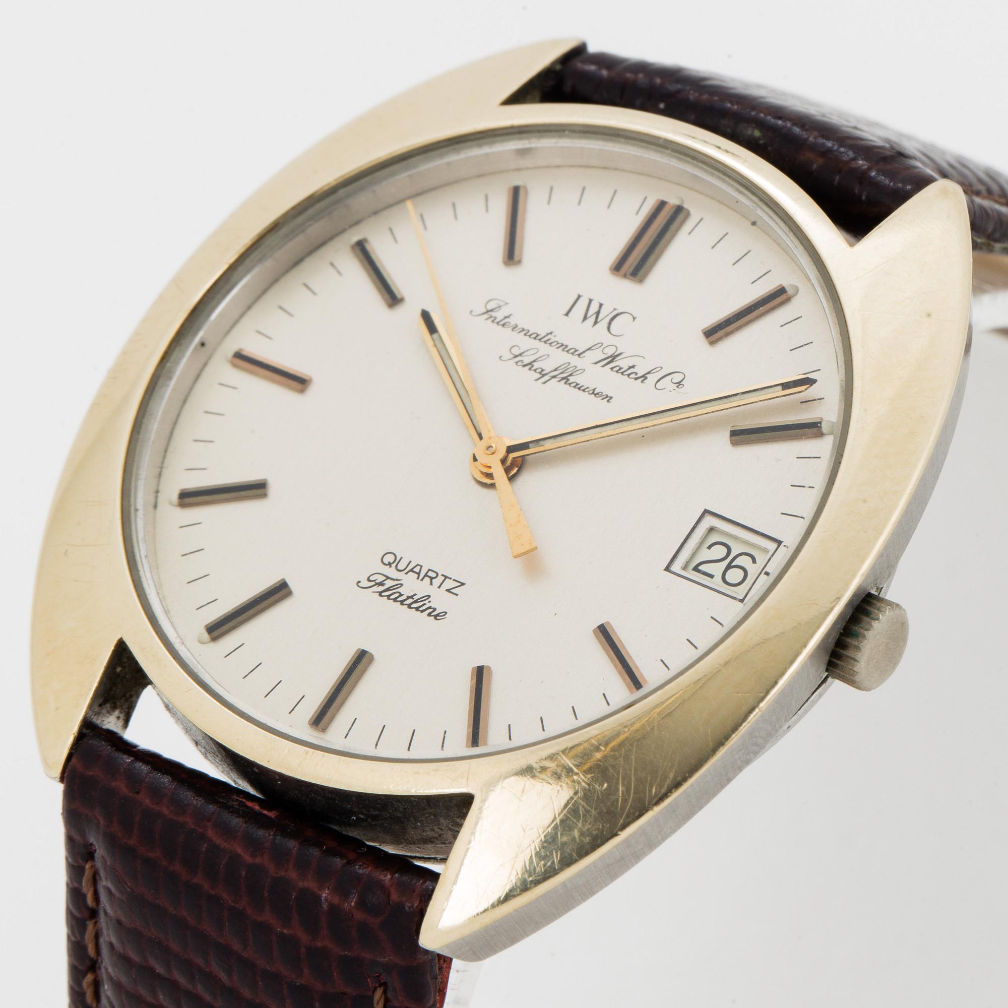 IWC, Flatline, armbandsur, 33 mm.