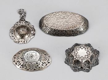 PARTI SILVER, 8 delar, bla England, 1900-tal, ca 367g.