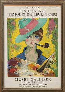 Kees Van Dongen · KEES VAN DONGEN, affisch, Mourlot Paris, 1955.