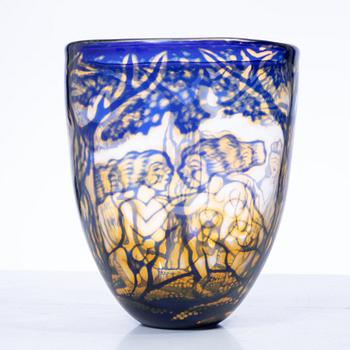 Eva Englund, a graal vase, Orrefors, 1983.